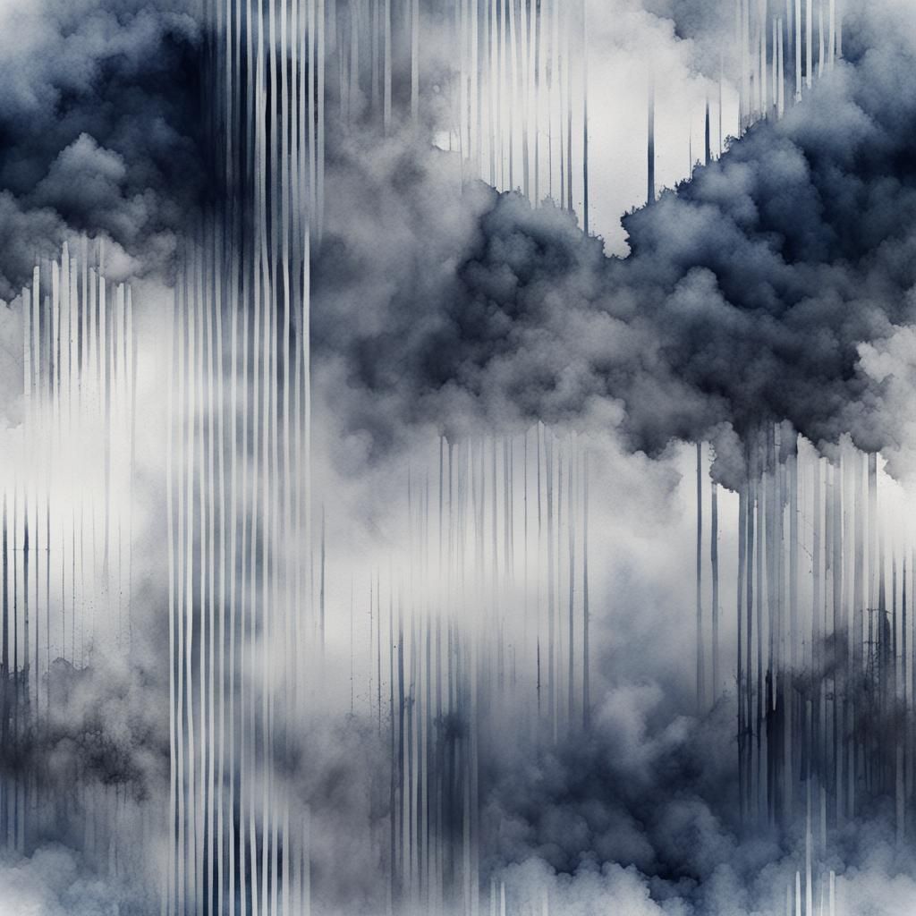 Monochromatic Navy and Grey Watercolor Gradient