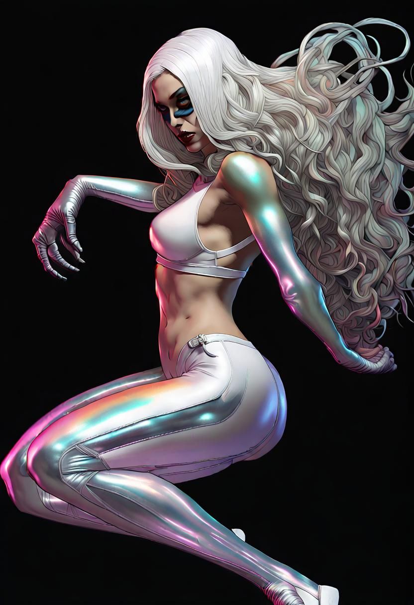 Retro Comic Art Marvel Figure in Gothic Horror Style