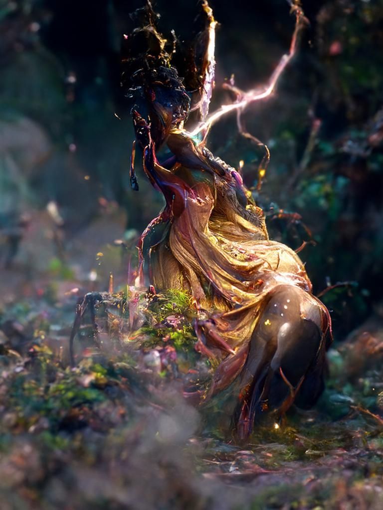 Sorceress Creates Life in Dramatic Digital Art