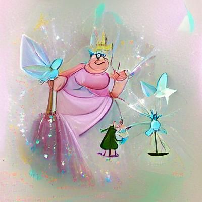 Whimsical Fairy Godmother Generated by AI