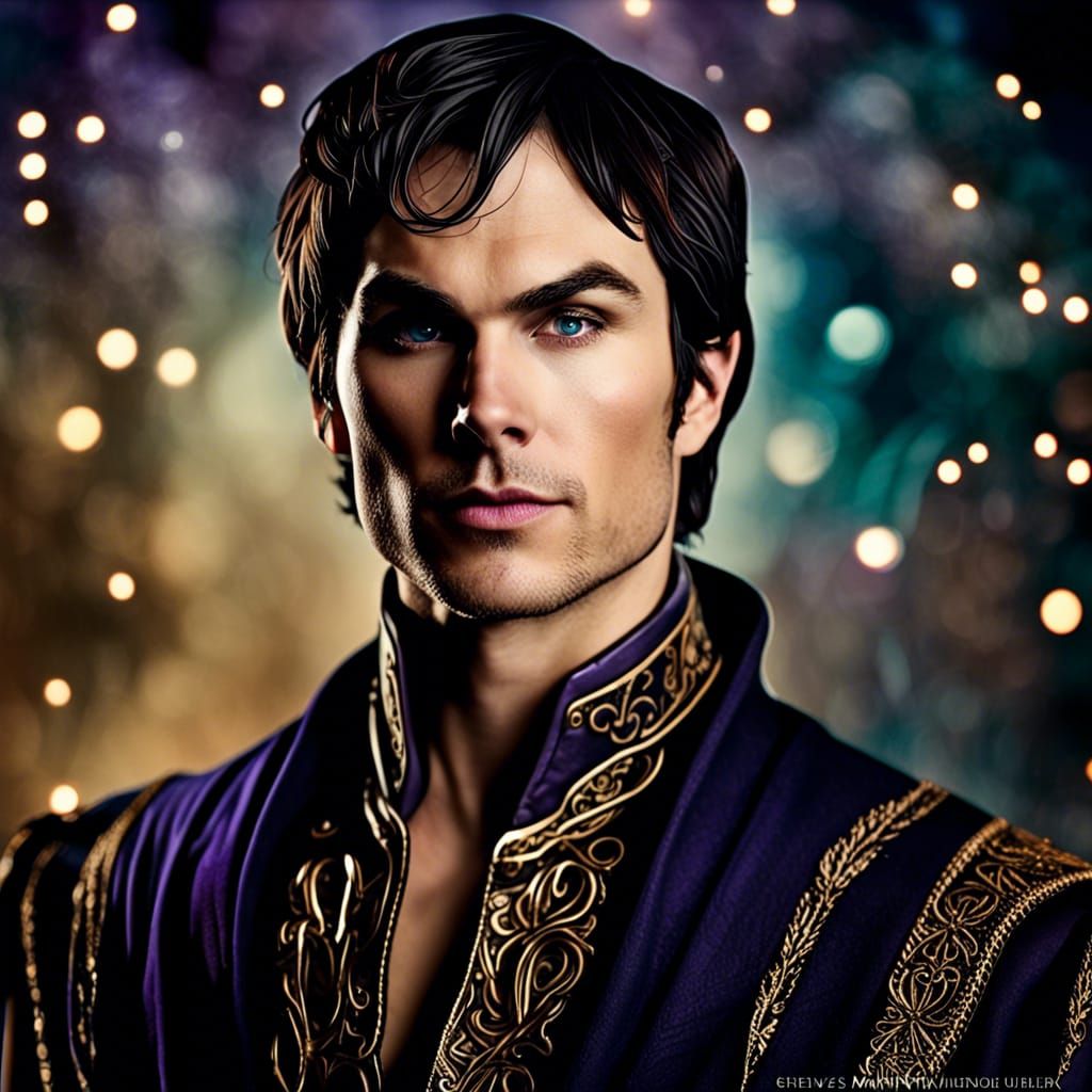 Ian Somerhalder as Rhysand: Close-Up Color Portrait