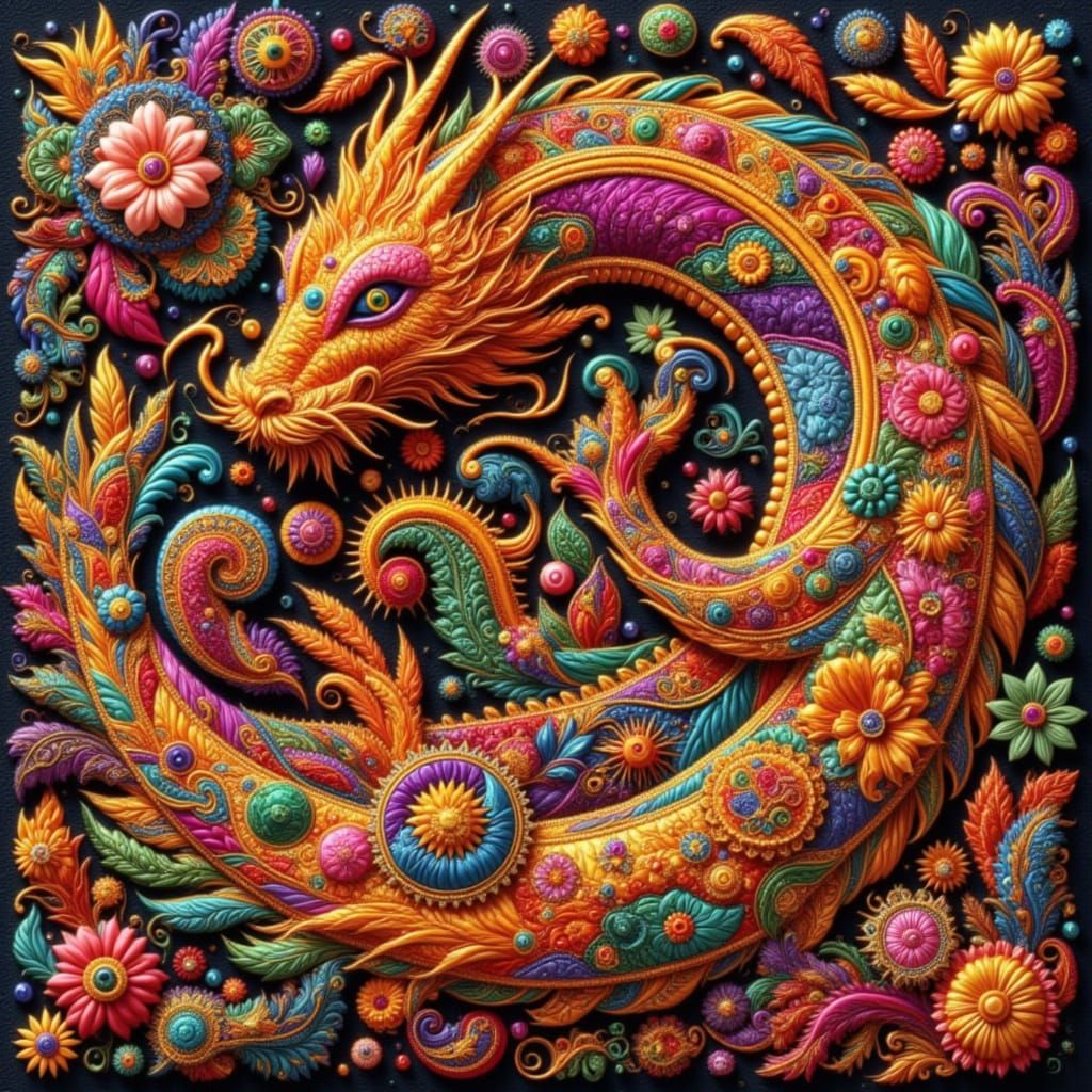 Flower dragon