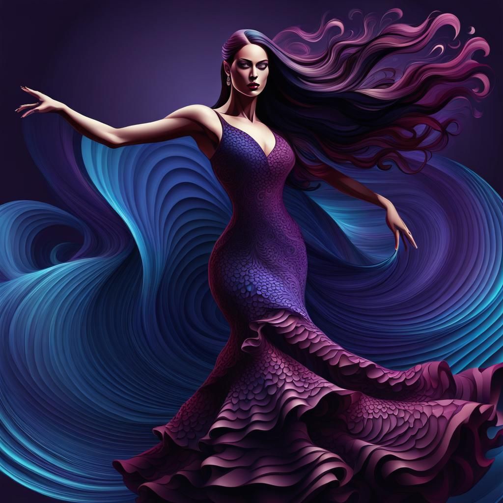 Kelsie Jean Smeby in a Flamenco Dress