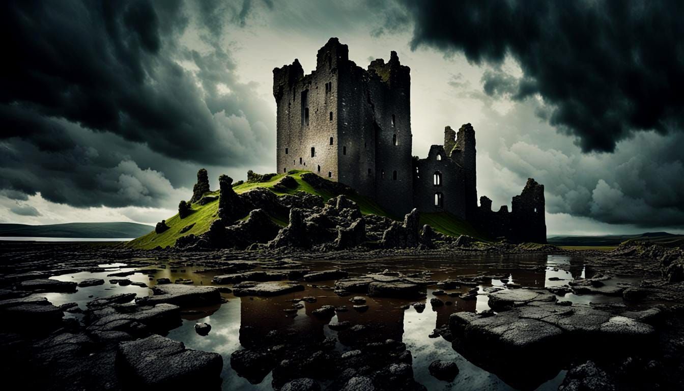 Surreal Crumbling Castles in Ireland, Dreamlike Style