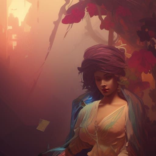 Dramatic Splash Art: Be Careful of Who You Love