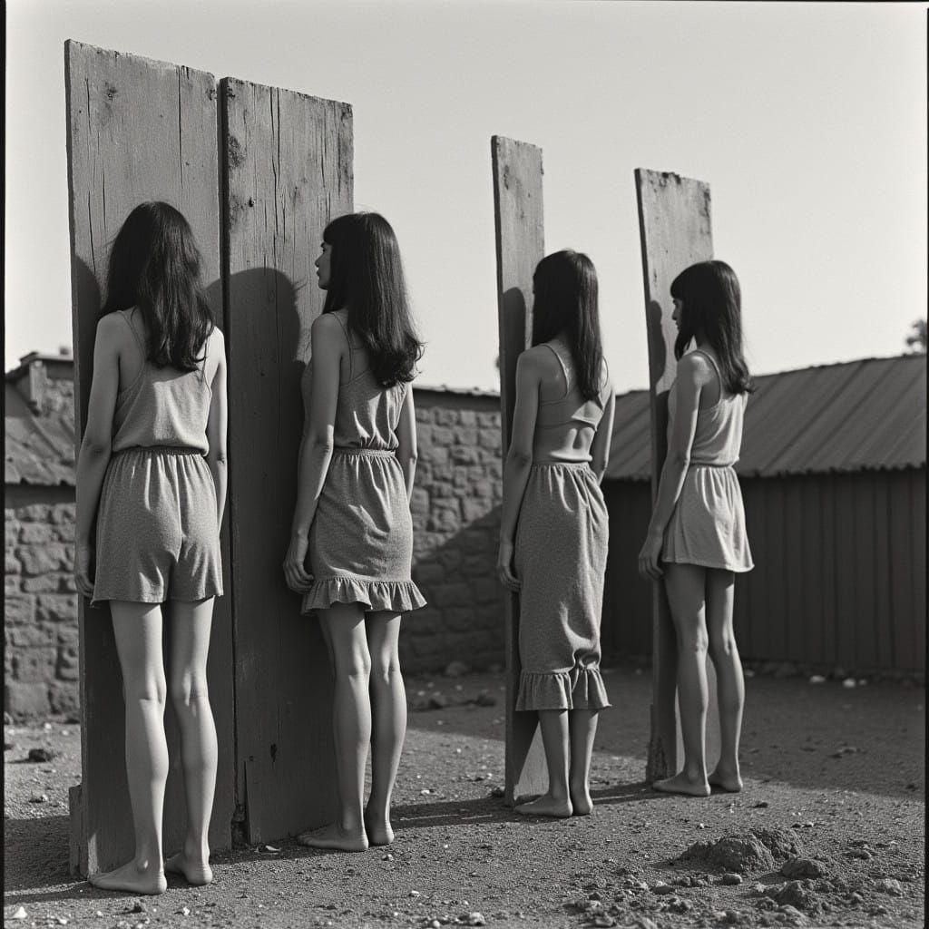 Surreal Silver Nitrate Photograph of Ambiguous Slats