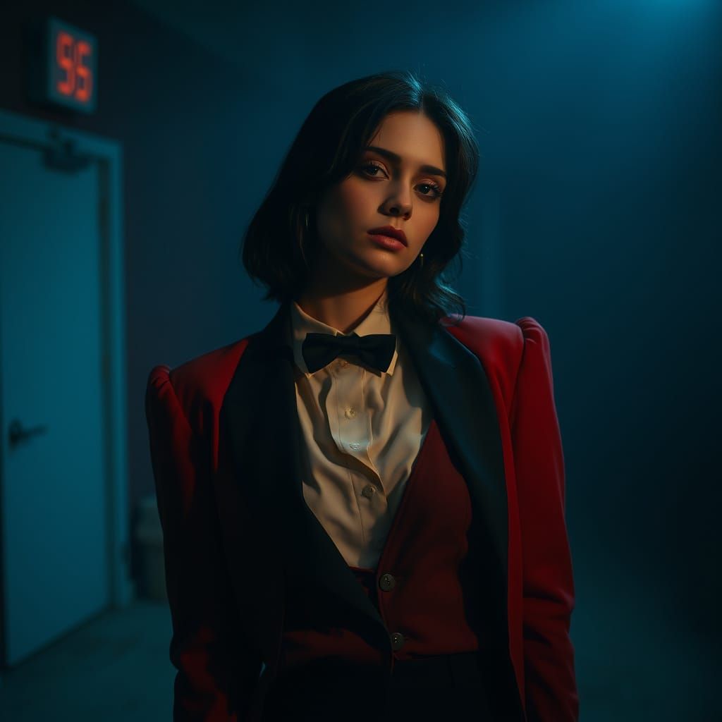 Cinematic Portrait of Woman in Gregory Crewdson Style