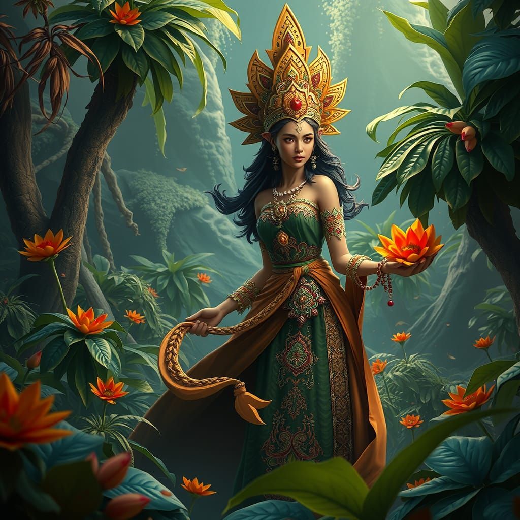 Fantastical Matte Painting of Maria Cacao