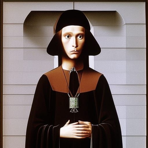 Elegant Vampire Lord in Classic Oil Painting Style