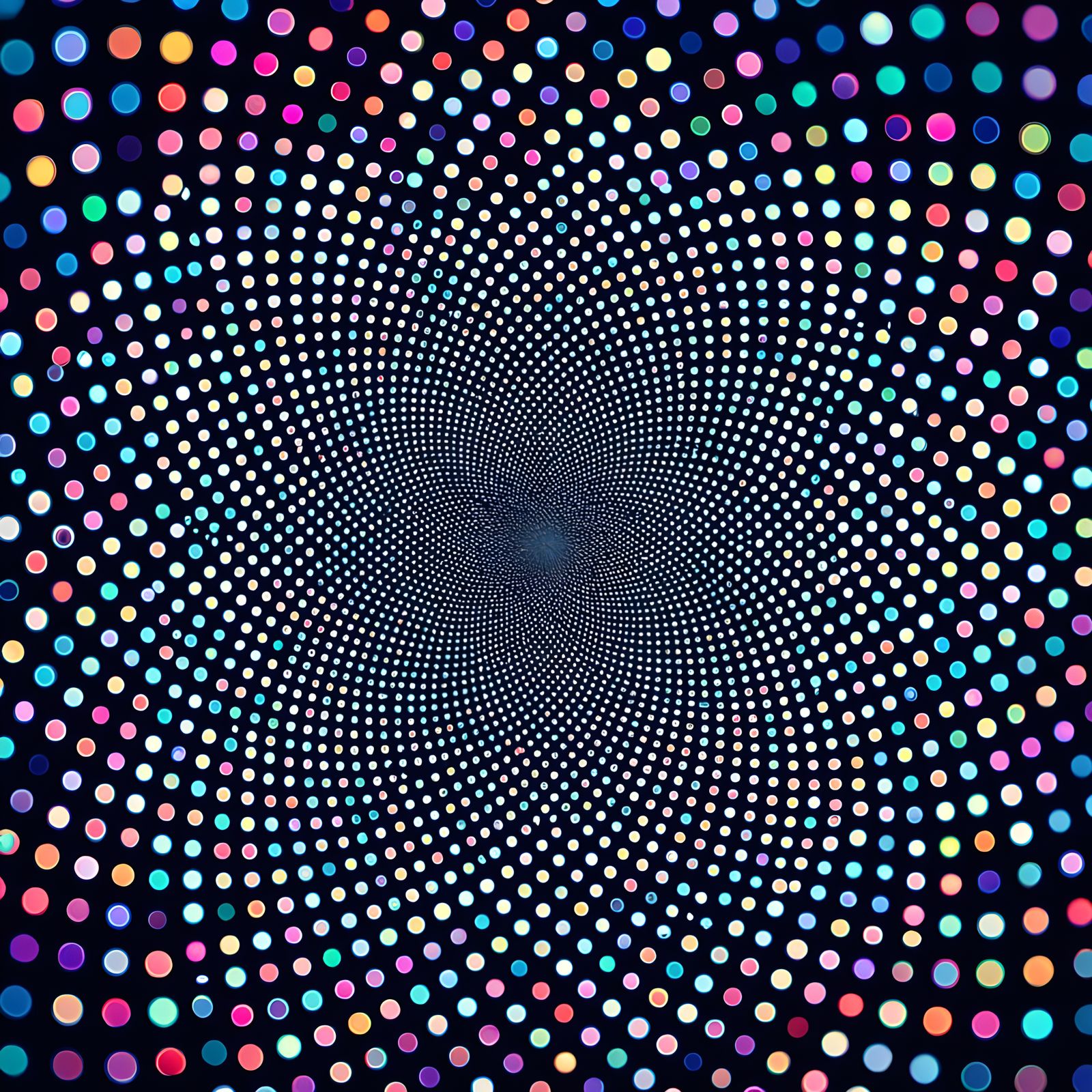 Intricate Interference Pattern of Small Dots