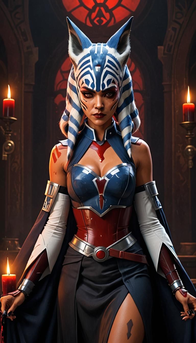 Vampire Girl in Dark Fantasy Art Style