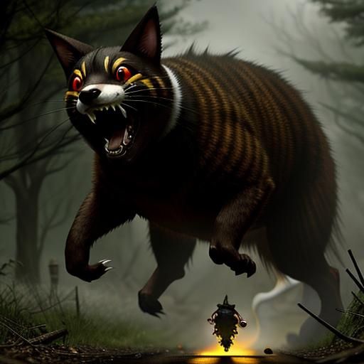 Surreal Scampering Ghosts in Motion