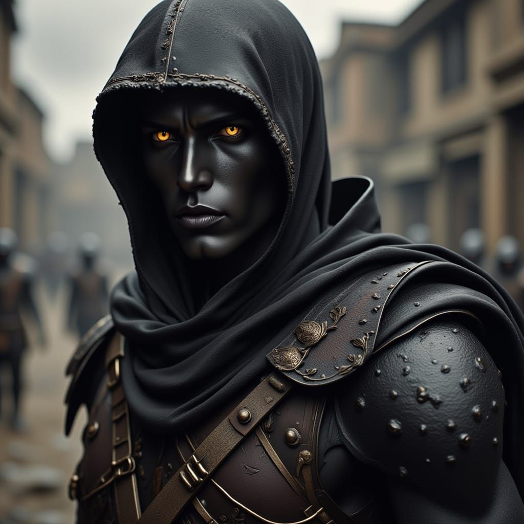 Grimdark Shadow Soldier in Digital Camouflage