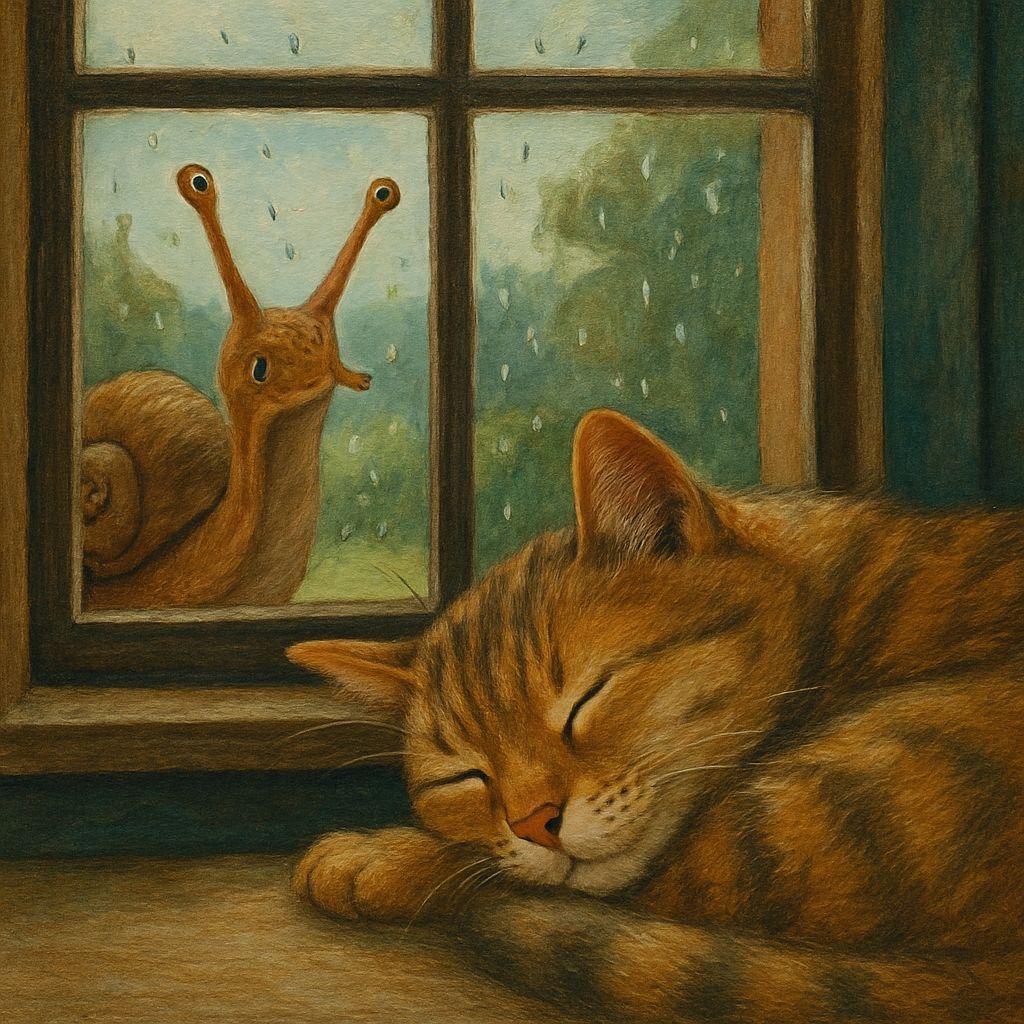 A Snail's View: Cat Nap Observation