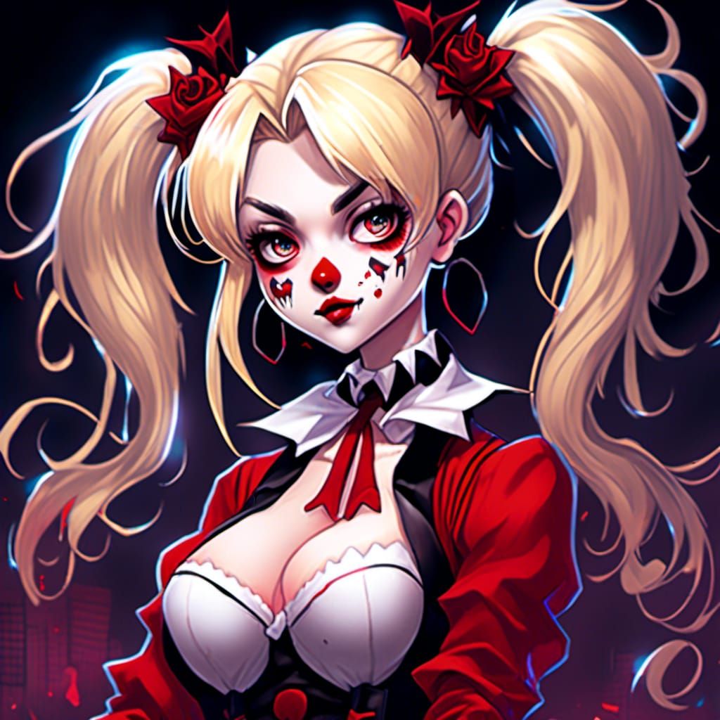 Anime Woman Portrait in 90s Horror Style