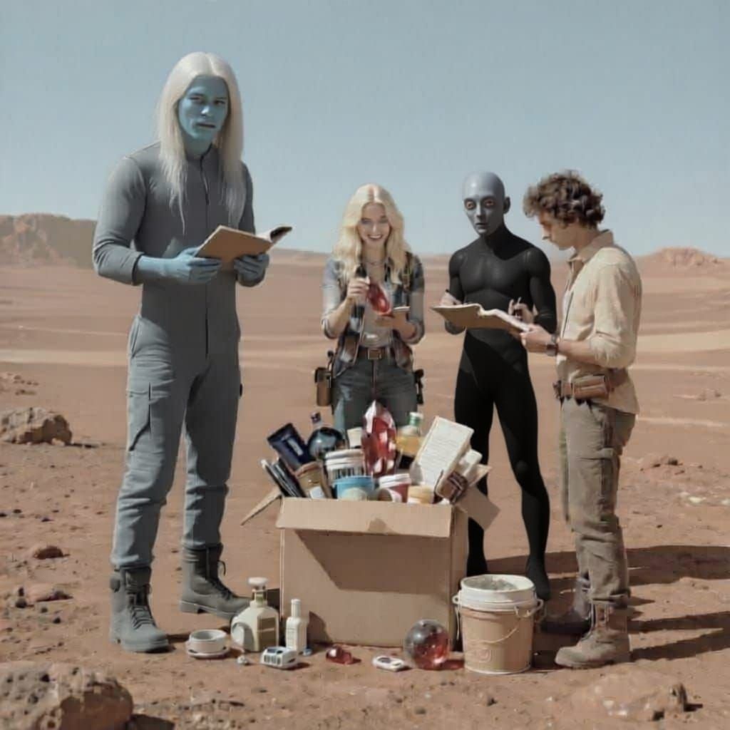 Joyful Discovery of Red Crystals on Mars