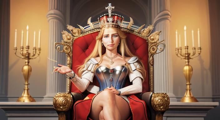 the richtig echt proper queen in real echt light