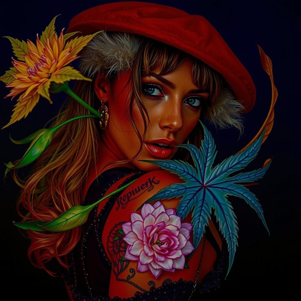 Powerful Femininity in Rough Glamour Style