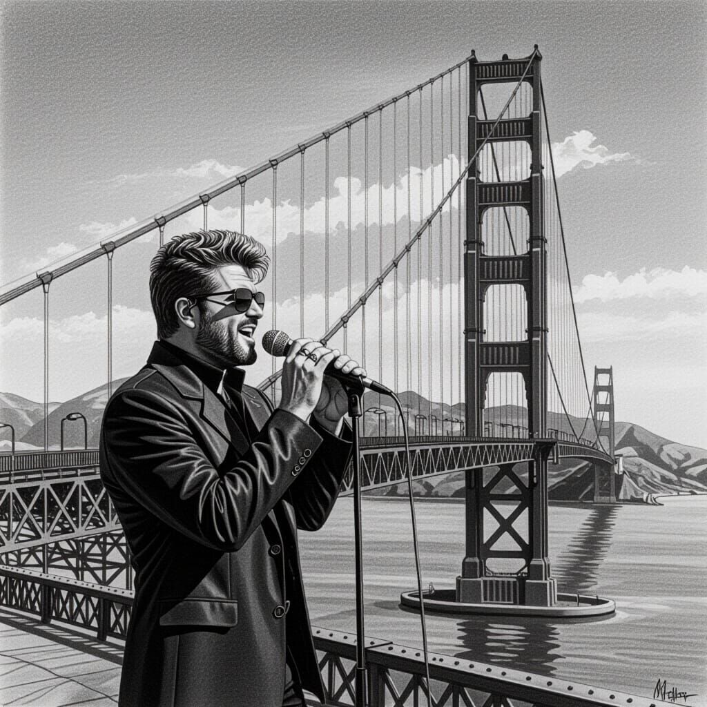 George Michael Sings Careless Whisper on Golden Gate Bridge ...