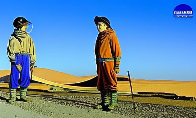 Nighttime Backroad Adventure in Moebius Style