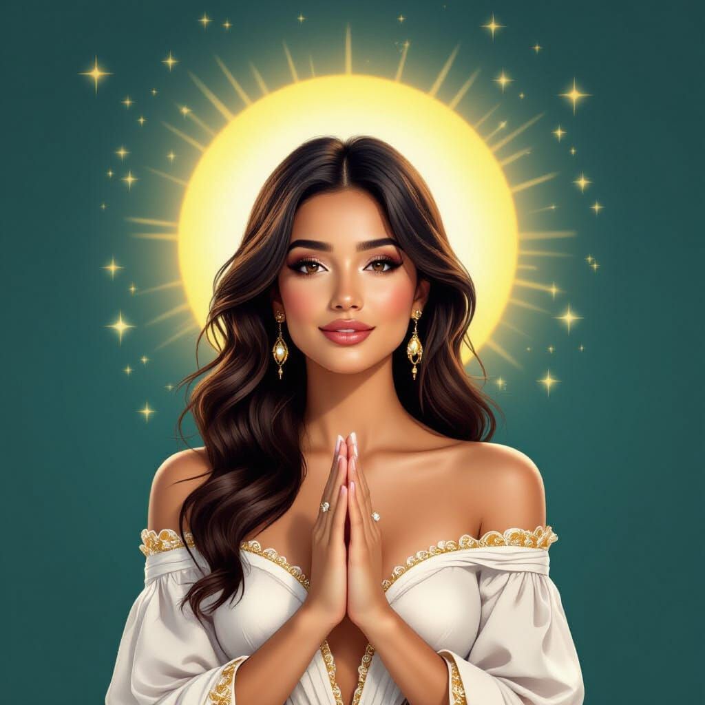 Ethereal Portrait of a Divine Being