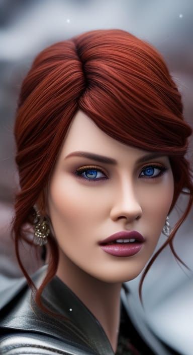 Scarlett Johansson as Triss in Witcher Style