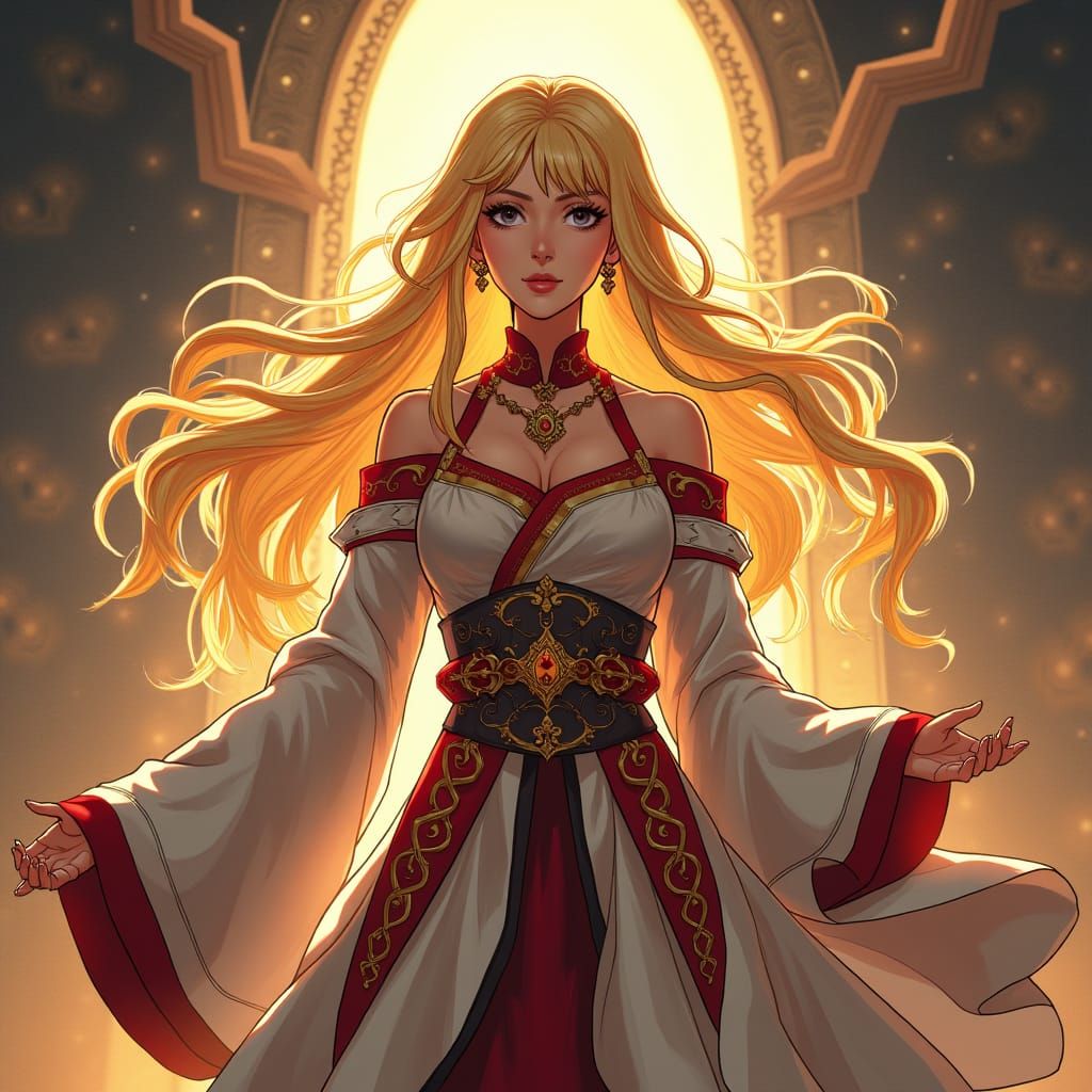 Anime Oracle in Studio Trigger Style