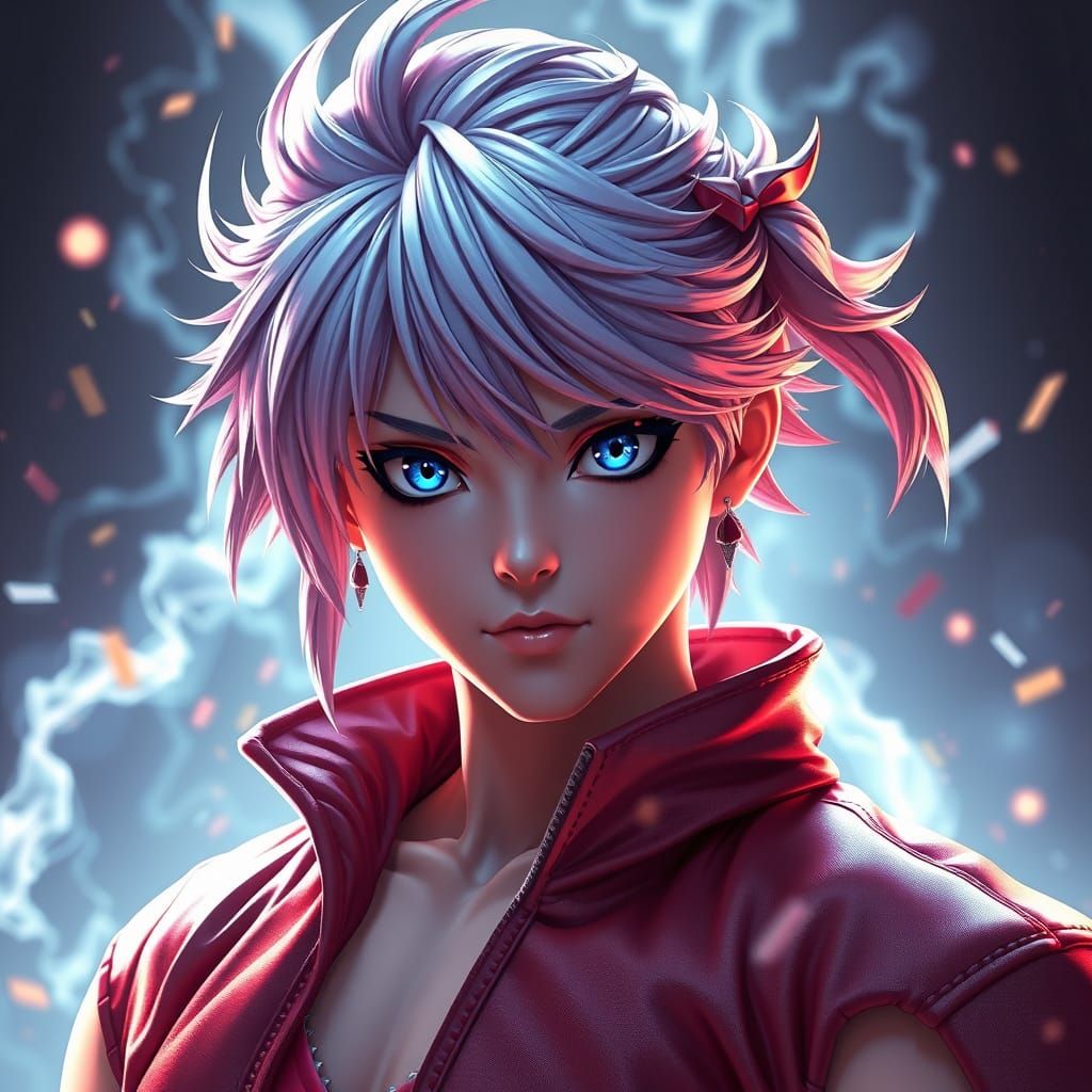 Detailed 3D Anime Art Inspired by Genshin Impact