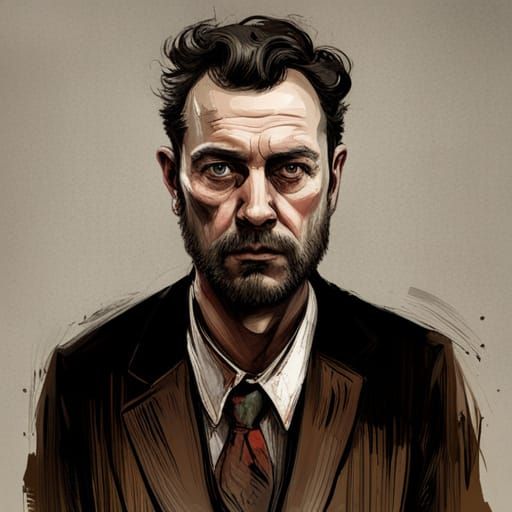 Intricate Portrait of British Serial Killer