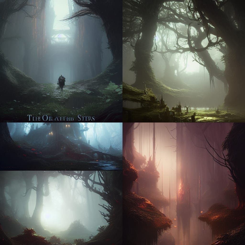 Heart Overgrown with Strife: Dark Fantasy Concept Art