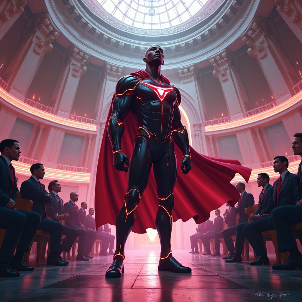 African-American Superhero Triumphs in Futuristic Senate