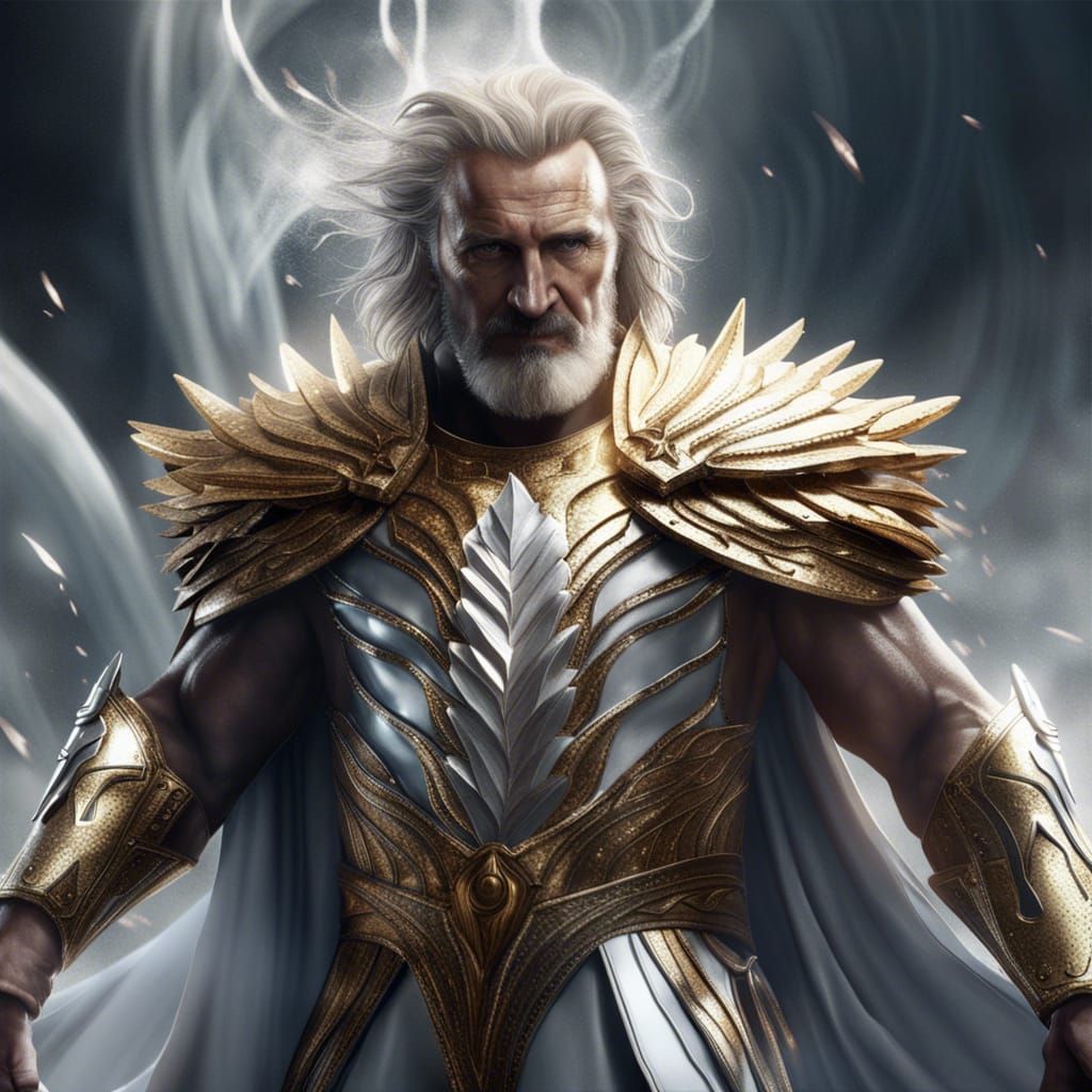 Zeus in Shining Armor: Fantasy Concept Art