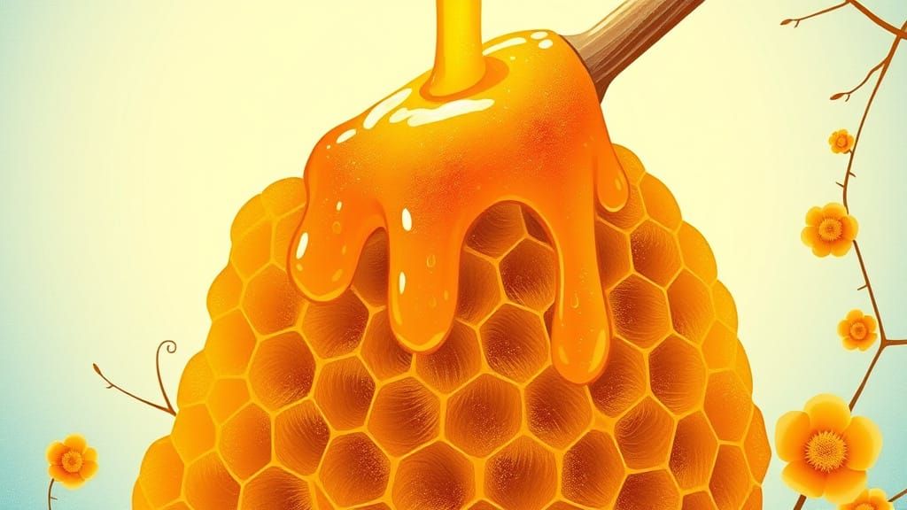Sunny Honeycomb in Dreamlike Whimsy
