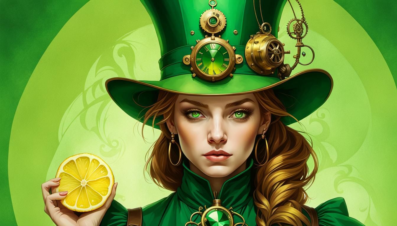 Steampunk Wizard of Oz Portrait in Artgerm Style