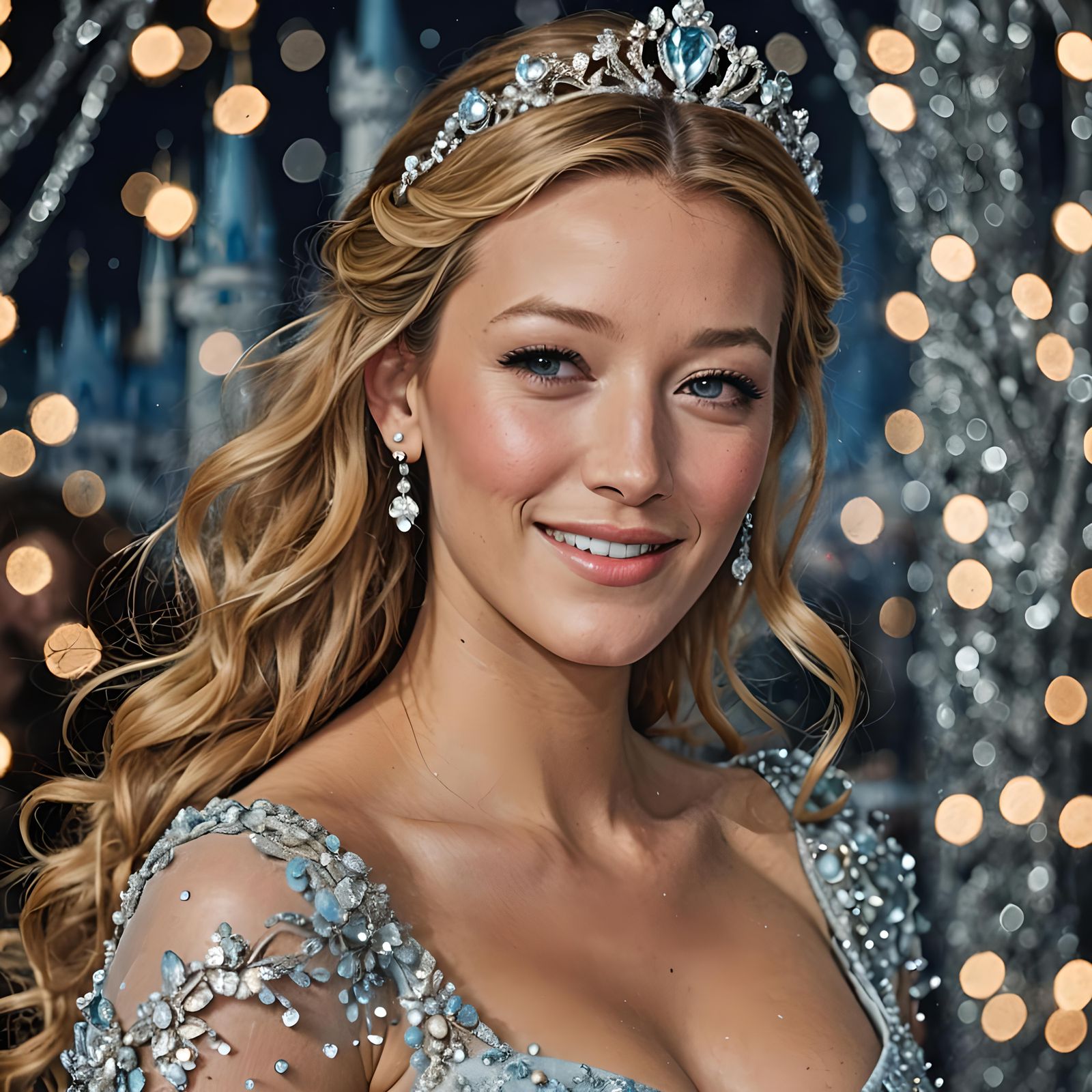 Sparkling Cinderella Portrait by Lou Xaz