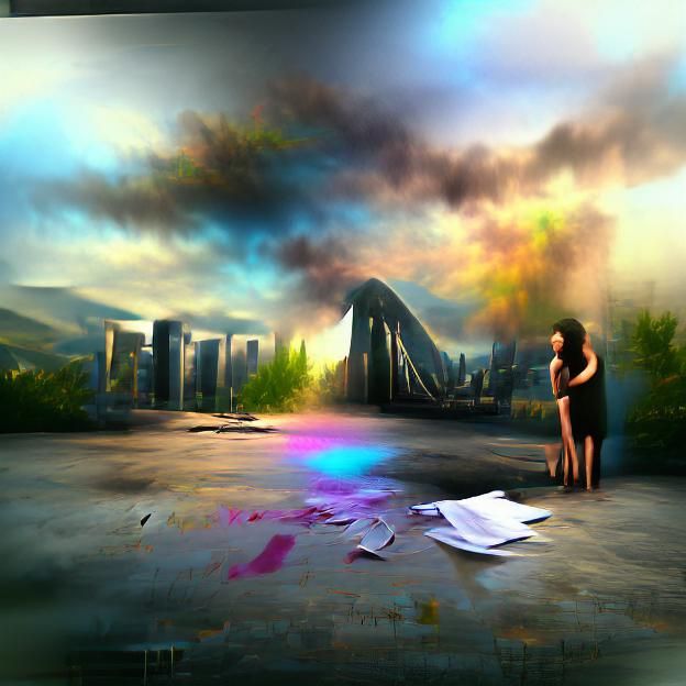 Hyperrealistic 3D Render Depicting the Feeling of Regret