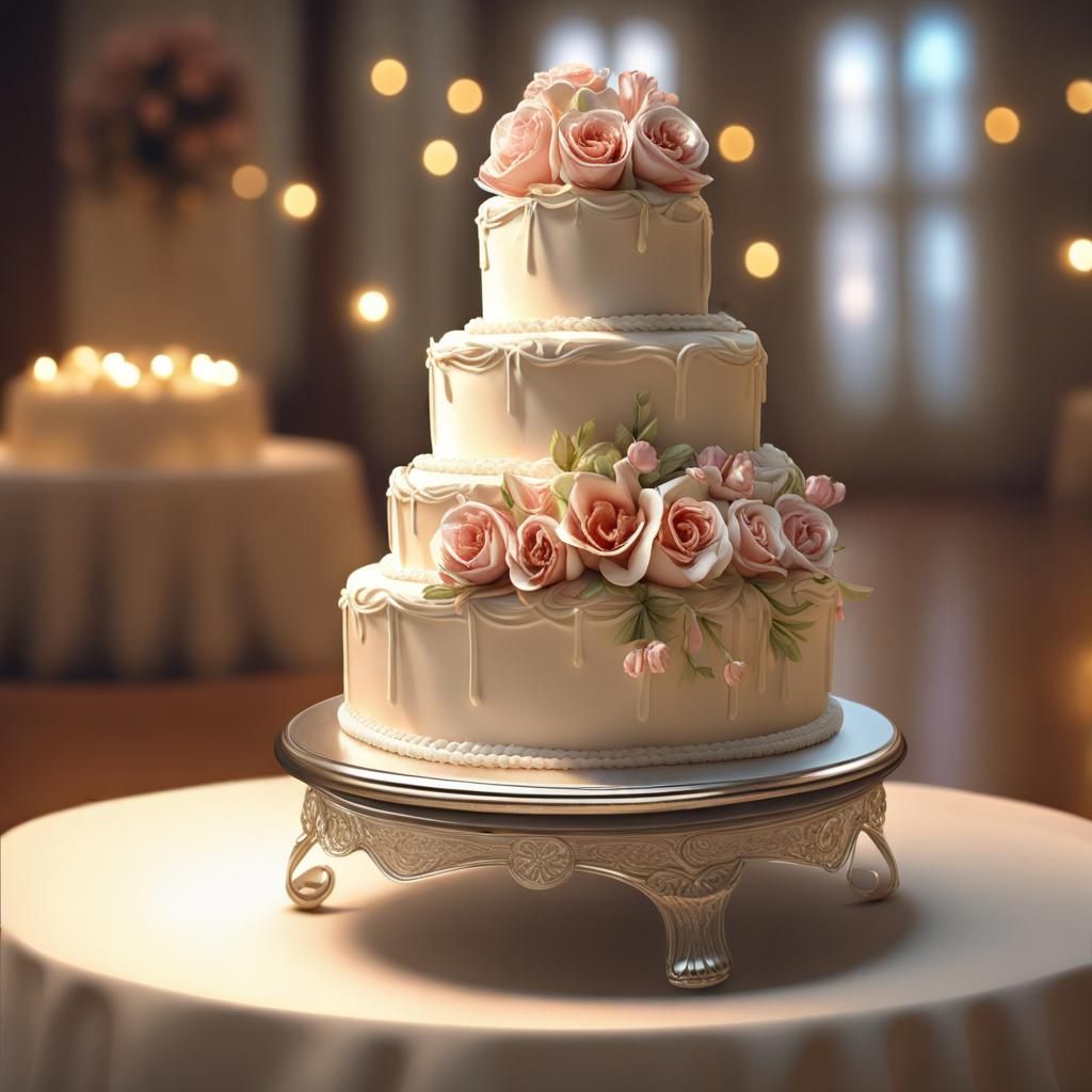 Classy wedding cake