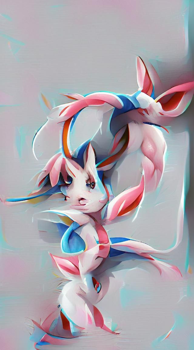 AI Generated Image of Sylveon