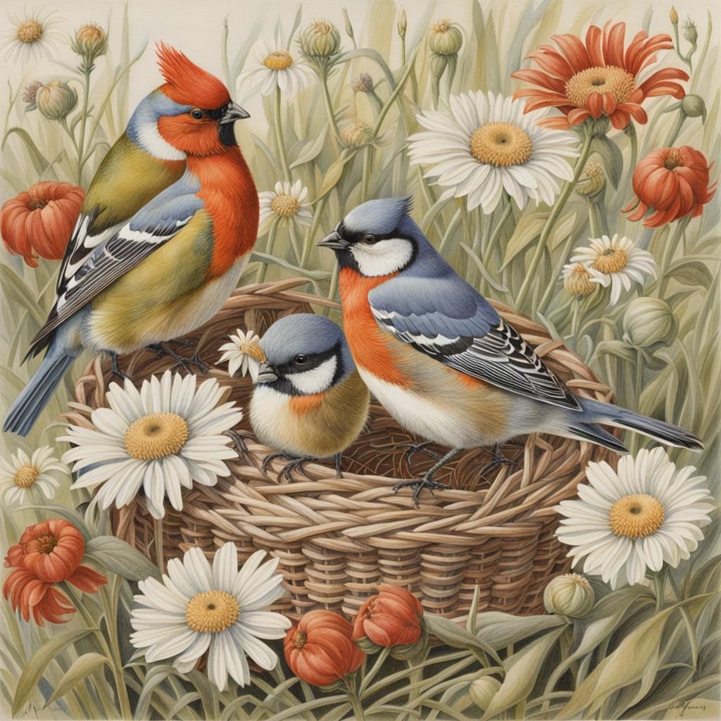 Vintage Botanical Illustration in Naturalistic Style