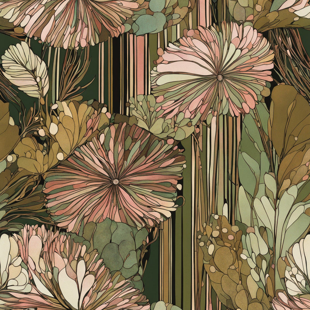 Dreamy Wildflower Blossom in Earthy Hues