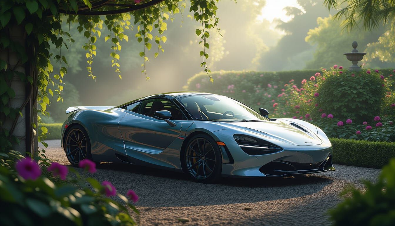 McLaren 720S Coupe Reclaimed by Nature in Misty Garden