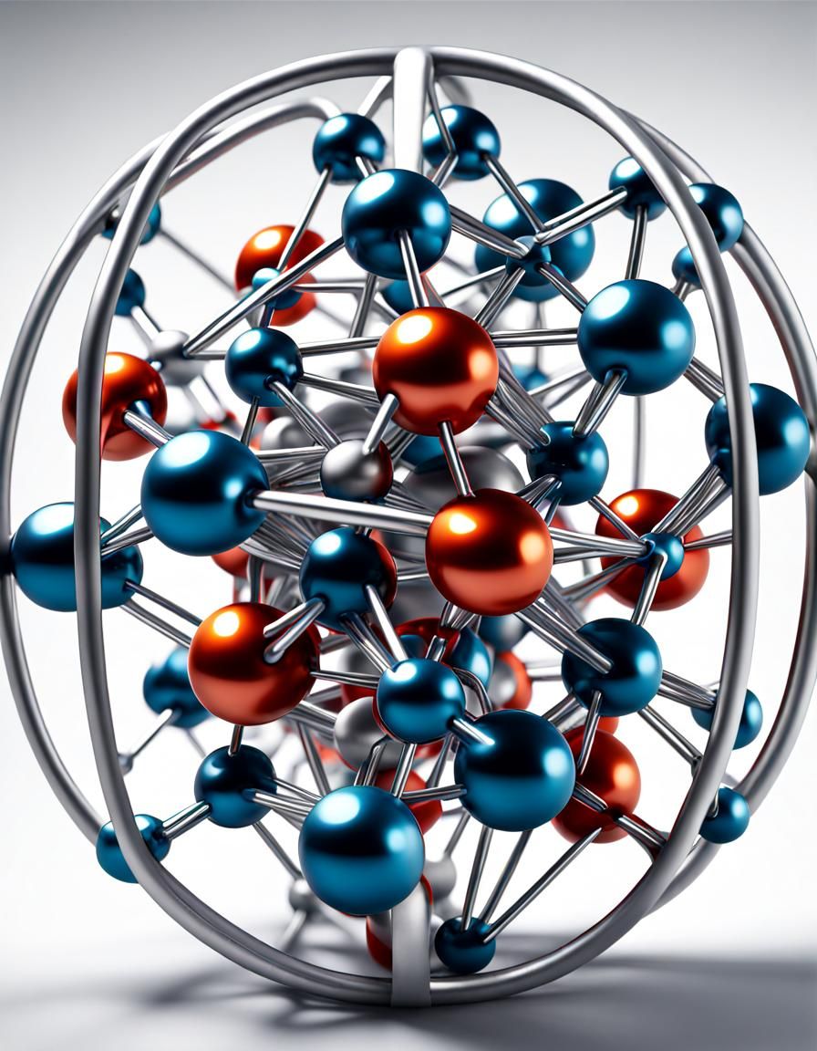 Aluminum Atomic Structure Visualization