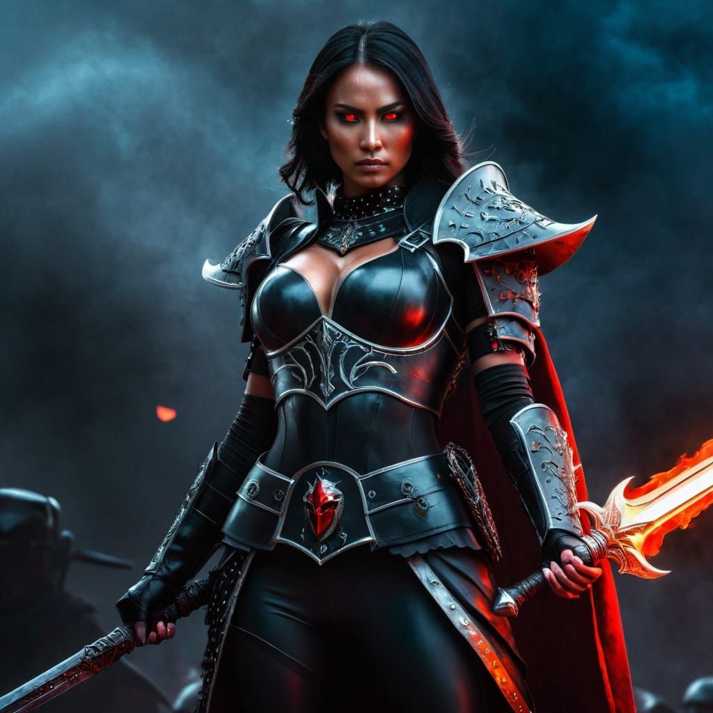 Epic Digital Art of a Goddess of Revenge