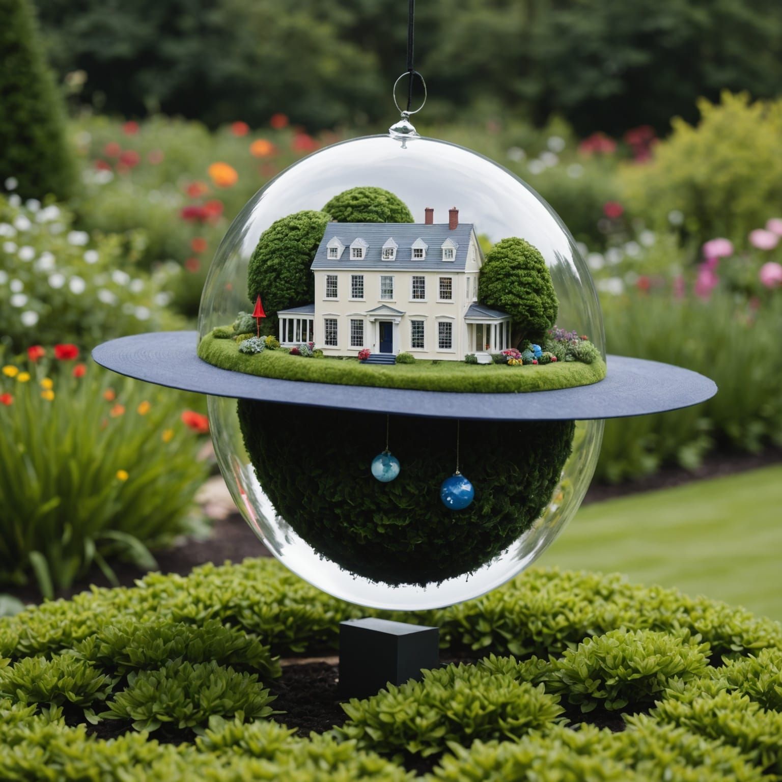 House of Cards in a Bauble on Garden Hat