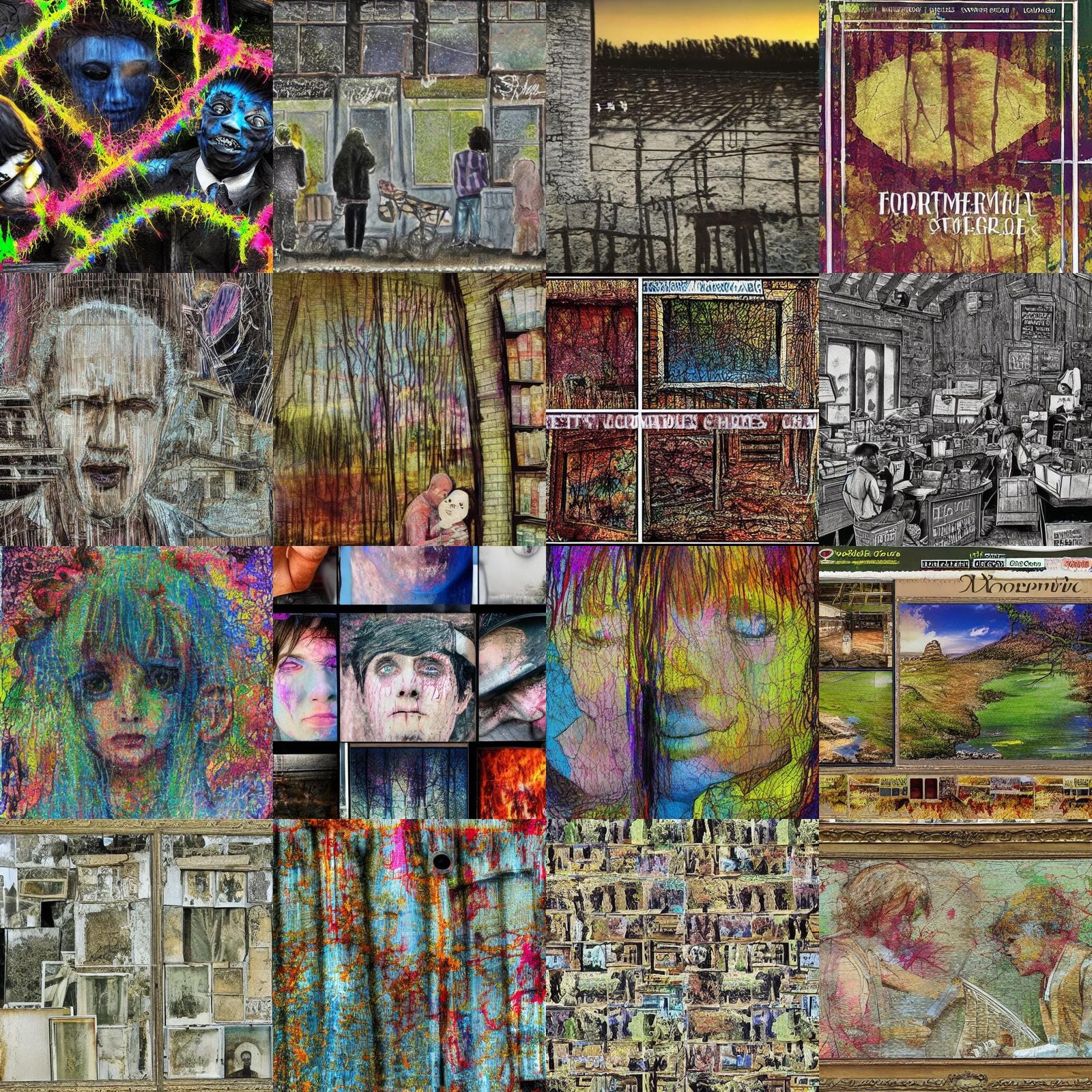 Mountaintop Fortress of Golems: Ornate Digital Illustration