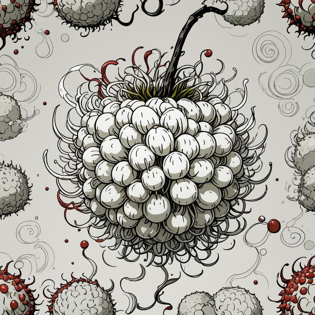 Buzz-Buzz Fruit from One Piece in Anime Style