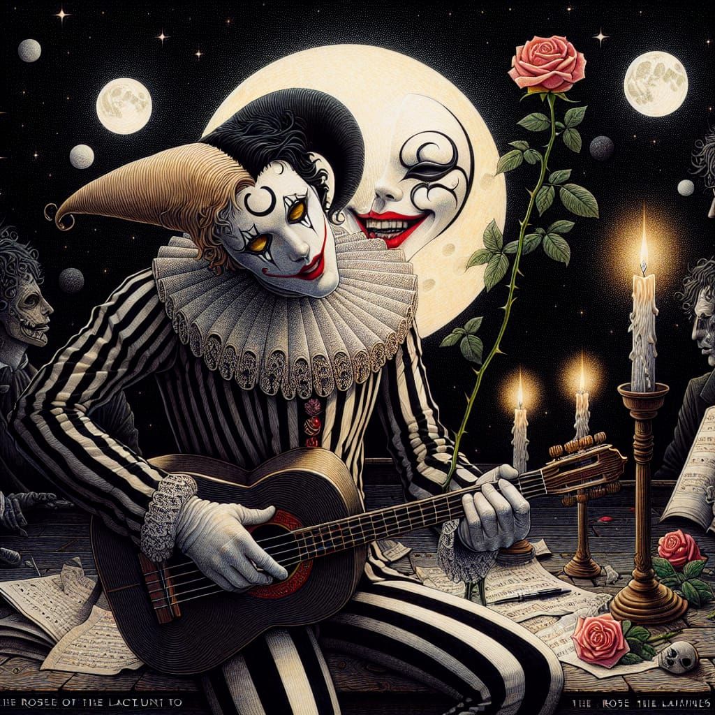 Pierrot's Serenade to a Rose in Darkness