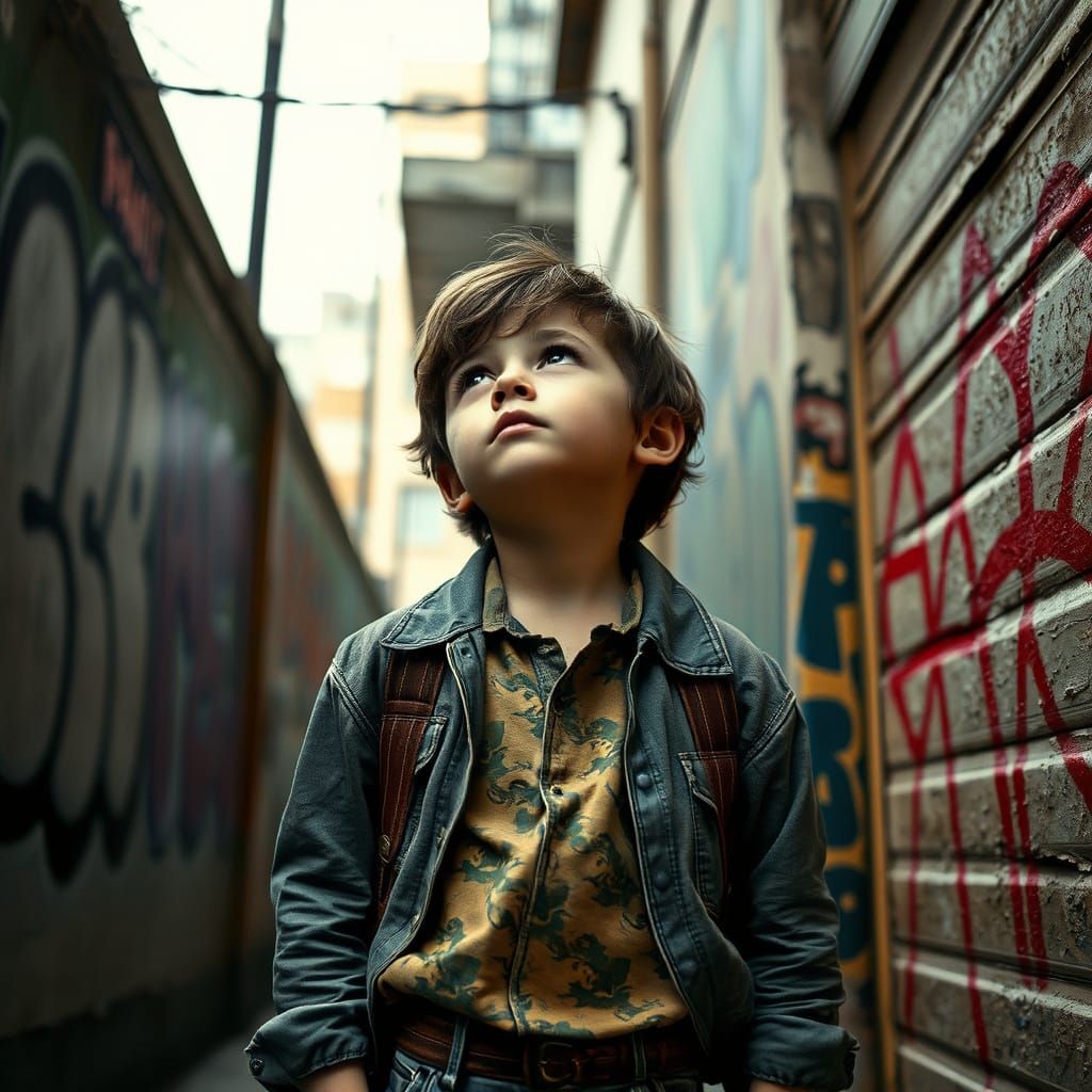Youth Condemns Corporate Culture in Gritty Urban Landscape