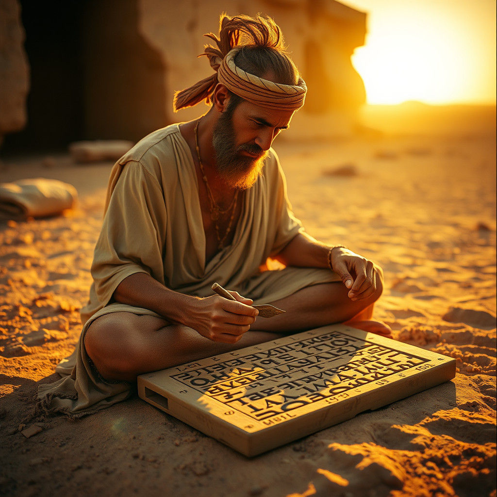 Sumerian Scribe: Crafting Cuneiform in Ancient Mesopotamia