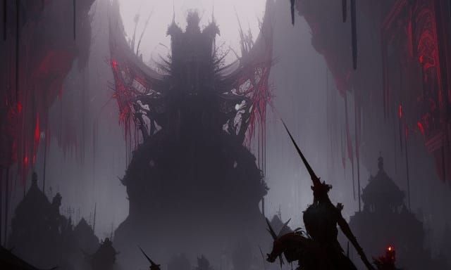 Blood as Dark Fantasy Concept Art in 8K